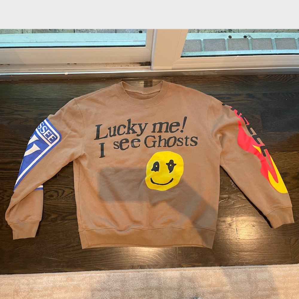 Kanye West, "Lucky me I see Ghosts" Crew Neck